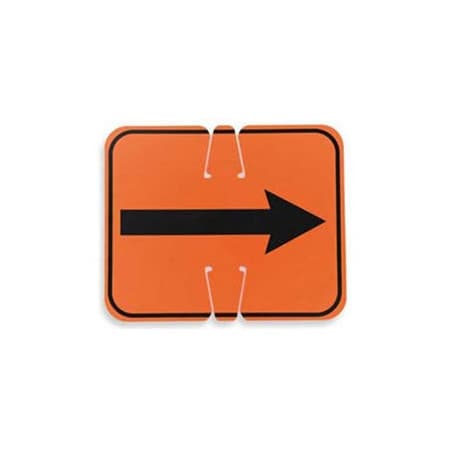 Cortina Safety Products Cone Sign - Reversible Arrow - Black on Orange 03-550-2WA